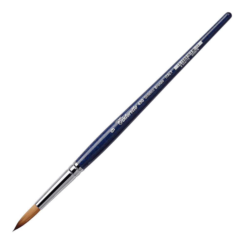 Кисть для рисования "Tintoretto Bronze", синтетика, круглая, №9