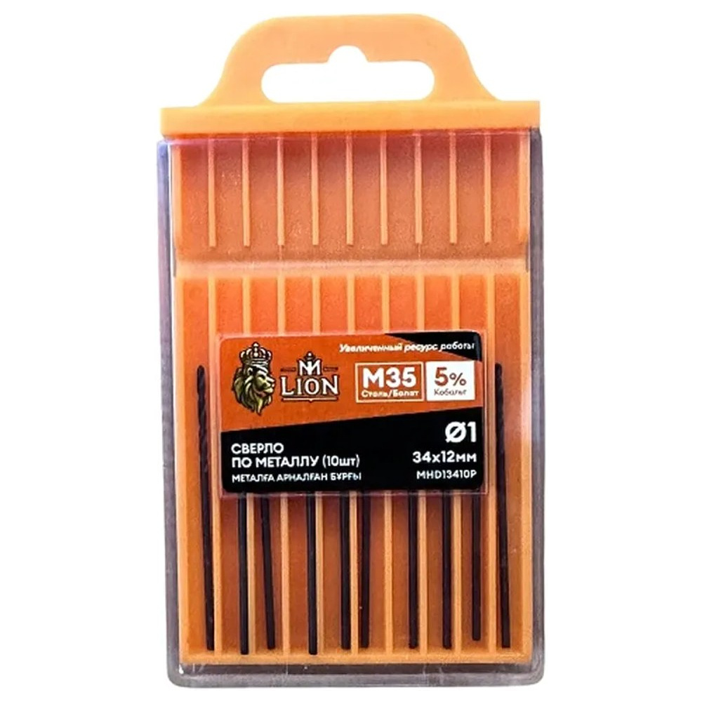 Сверло по металлу M-Lion, MHD91255P, 9,0х125 мм, 5 шт/упак