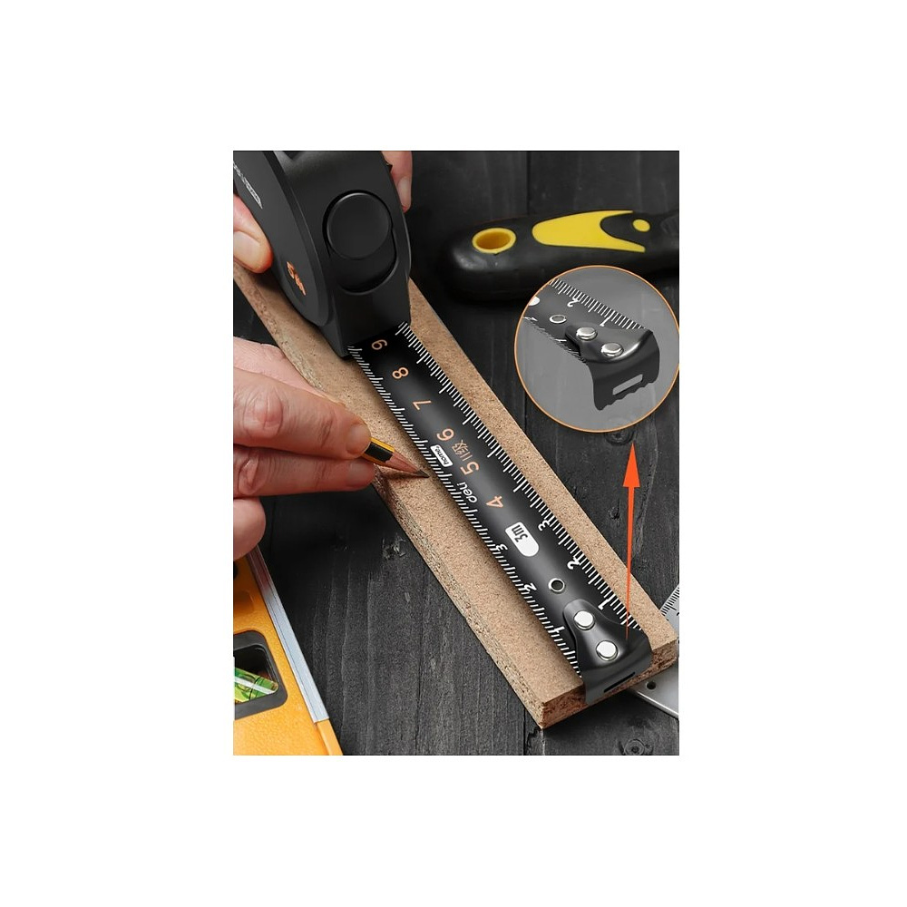 Набор ручного инструмента Deli HS EHT0006, 6 предметов, Soft Touch, черный - 14