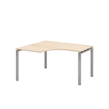 Коллекция Титан Стол угловой левый ТНУ316ТР Л+ТНУ316К Л-22_ПР, 1600х1200х742, с пропуском