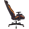 Кресло игровое "Knight Explore", экокожа, металл, черный, оранжевый - 5