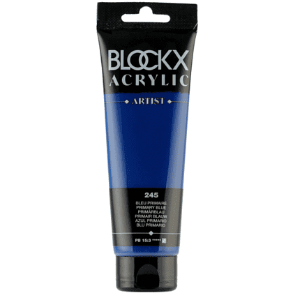 Краски акриловые "Blockx", 245 основной синий, 120 мл