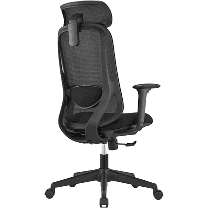 Кресло для руководителя SitZone U-090A, сетка, ткань, пластик, черный, -30% - 4