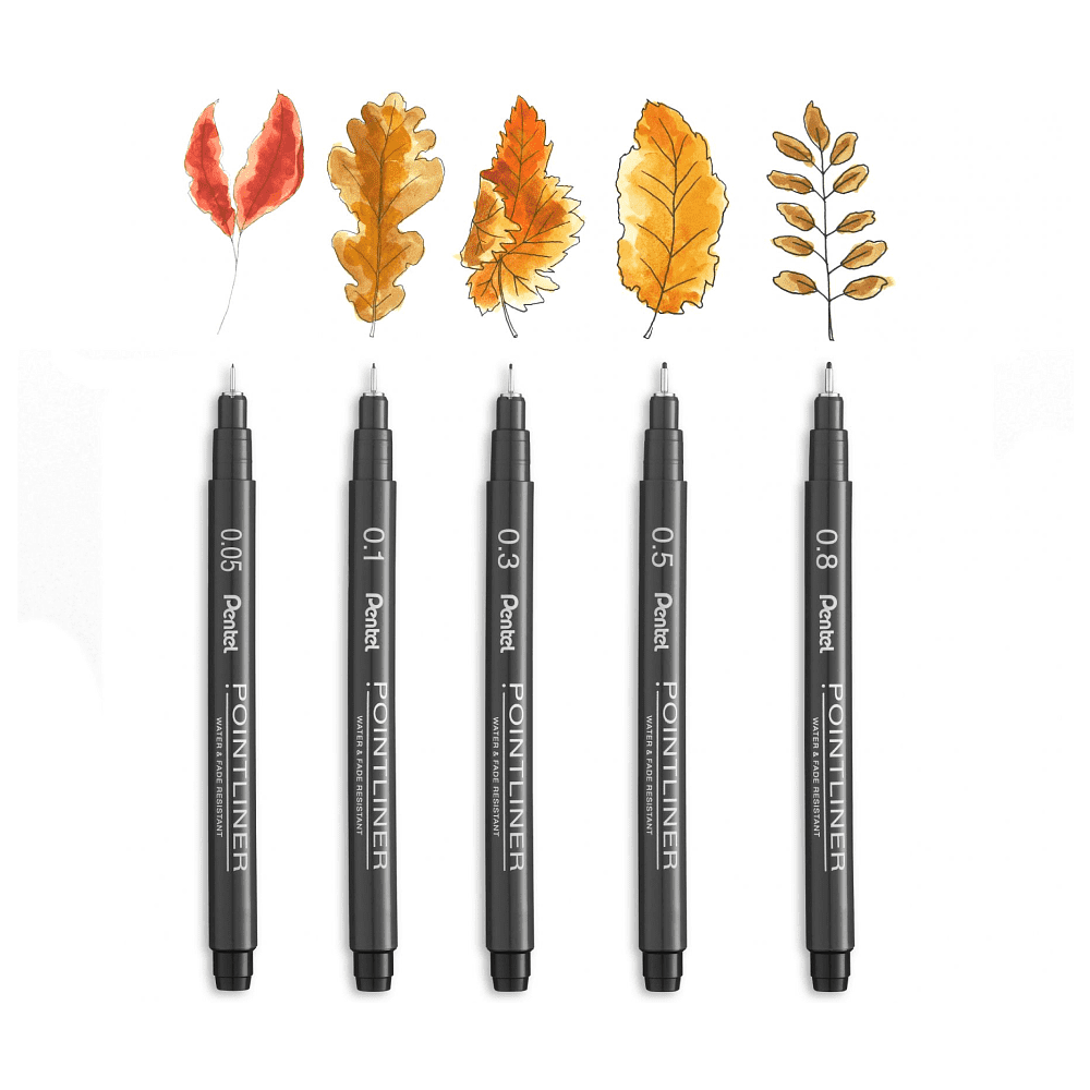 Набор ручек капиллярных "Pointliner", 14 шт, ассорти - 6