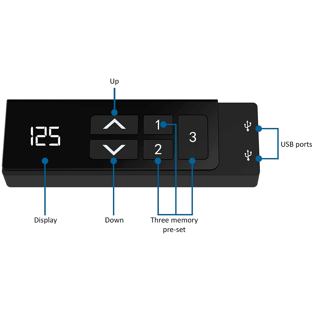 Комплект WellDesk Flagman Bluetooth, (регулируемый по высоте каркас арт. 9050841 и столешница арт. 9041928) - 3