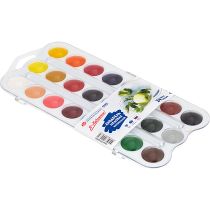Краски акварельные "Я - Художник!", 24 цвета, пластик, белый - 4