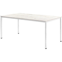 Стол Millwood Сеул, 1600х800 мм, металлокаркас белый
