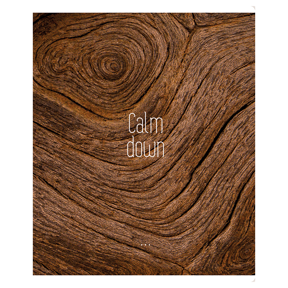 Тетрадь "Calm down", А5, 96 листов, клетка, скоба сбоку, ассорти - 6