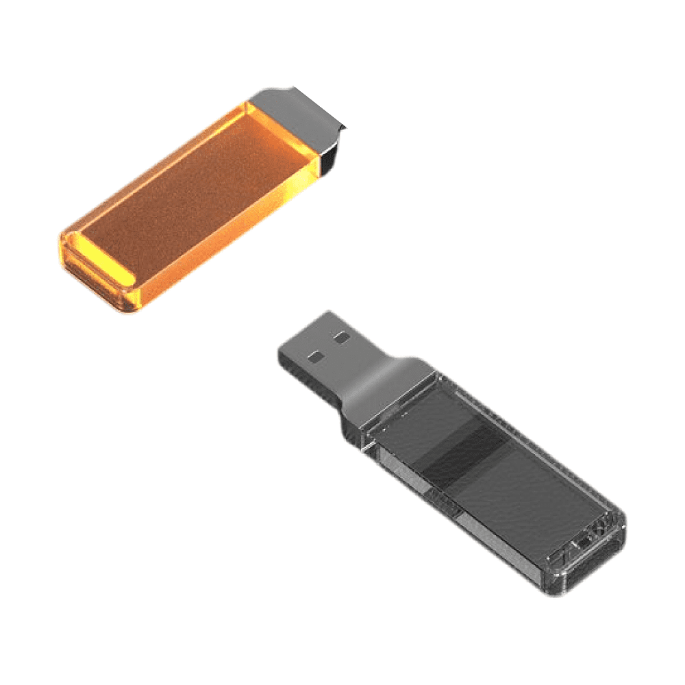 USB Flash накопитель 2.0 16 Gb ZC-005, пластик, металл, оранжевый