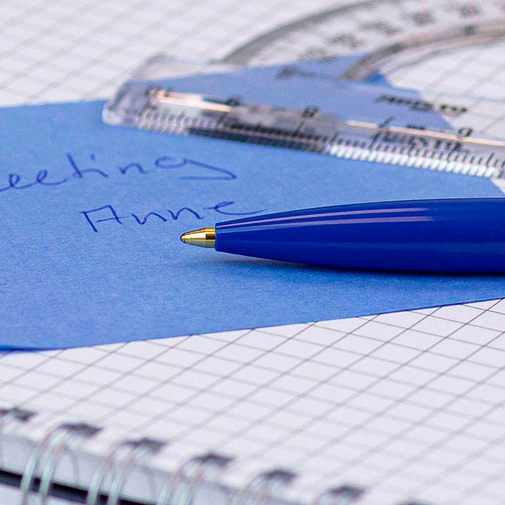 Ручка шариковая автоматическая "Schneider K15", 1 мм, ассорти, стерж. синий - 6