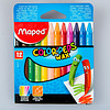 Мелки восковые "Wax Crayons", 12 цветов, ассорти, -30% - 2