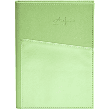 Блокнот "3223-10", А5, 80 листов, линейка, зеленый