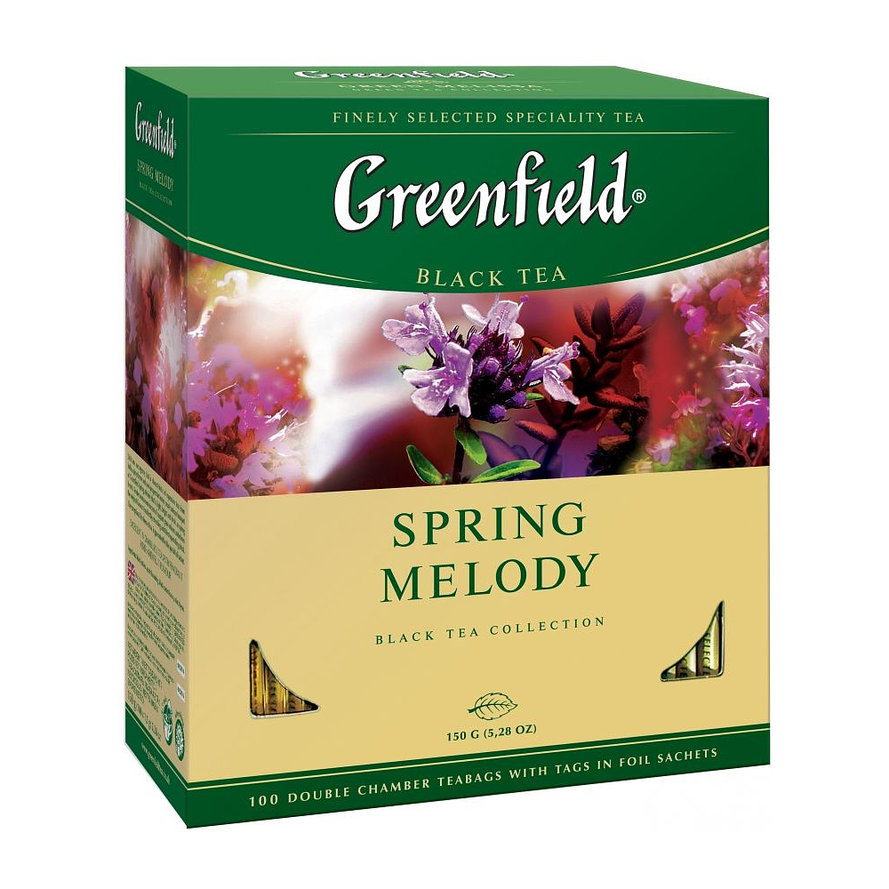 Чай "Greenfield" Spring Melody, 25 пакетиков x1.5 г, черный - 3