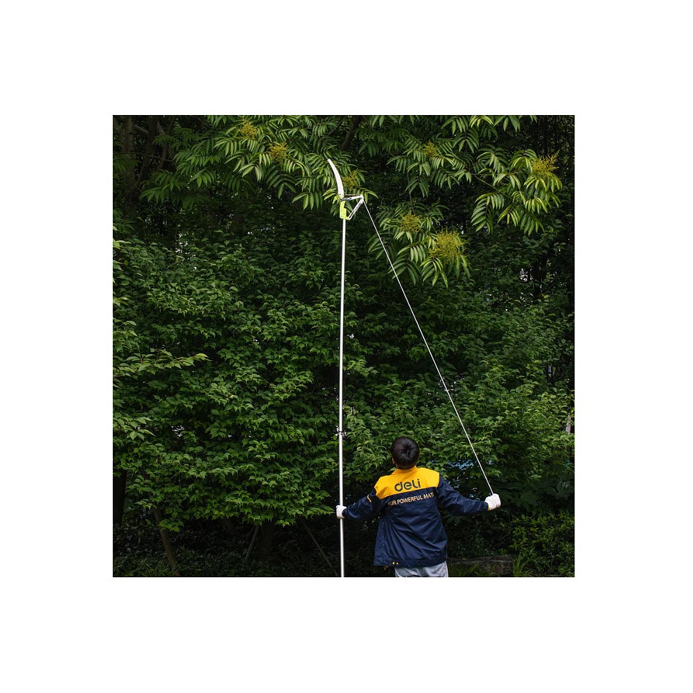 Высоторез-сучкорез с секатором штанговый DELI DL580512, серебристый, зеленый - 7