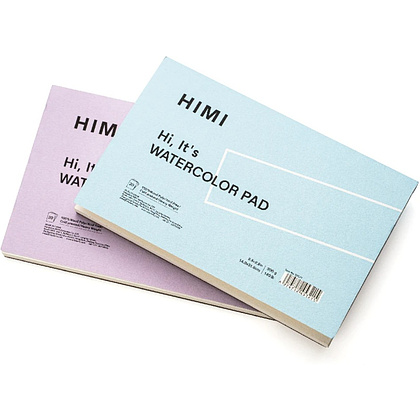 Блок-склейка бумаги для акварели "Himi", 14х21,5 см, 300 г/м2, 20 листов, фиолетовый - 2