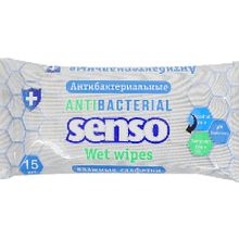 Салфетки влажные антибактериальные Senso
