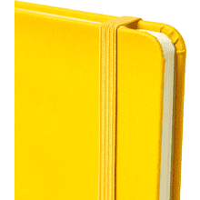 Блокнот "1818-16", А5, 96 листов, на резинке, желтый