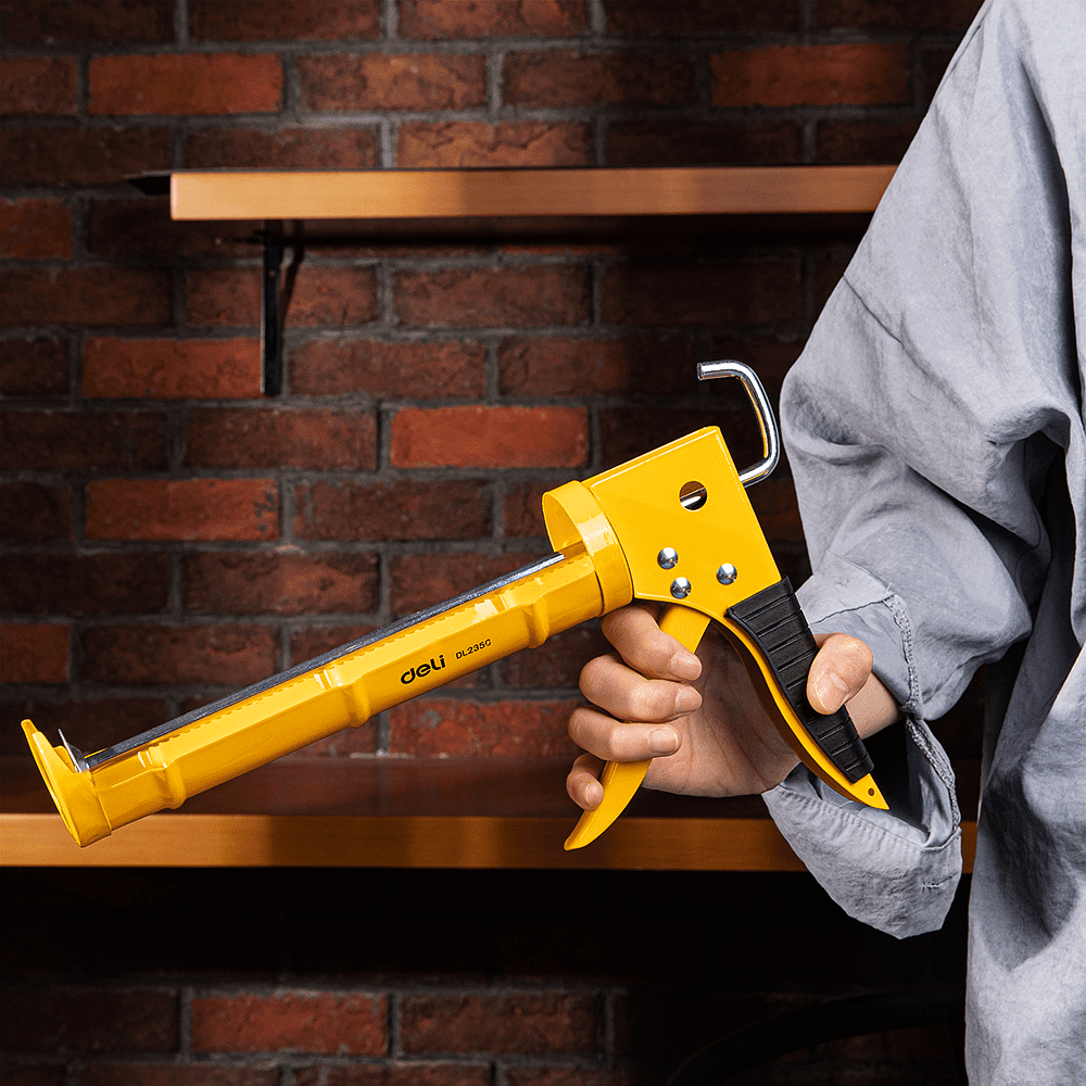 Пистолет для герметика Deli YS EDL2350, полукорпусной, 230 мм - 5