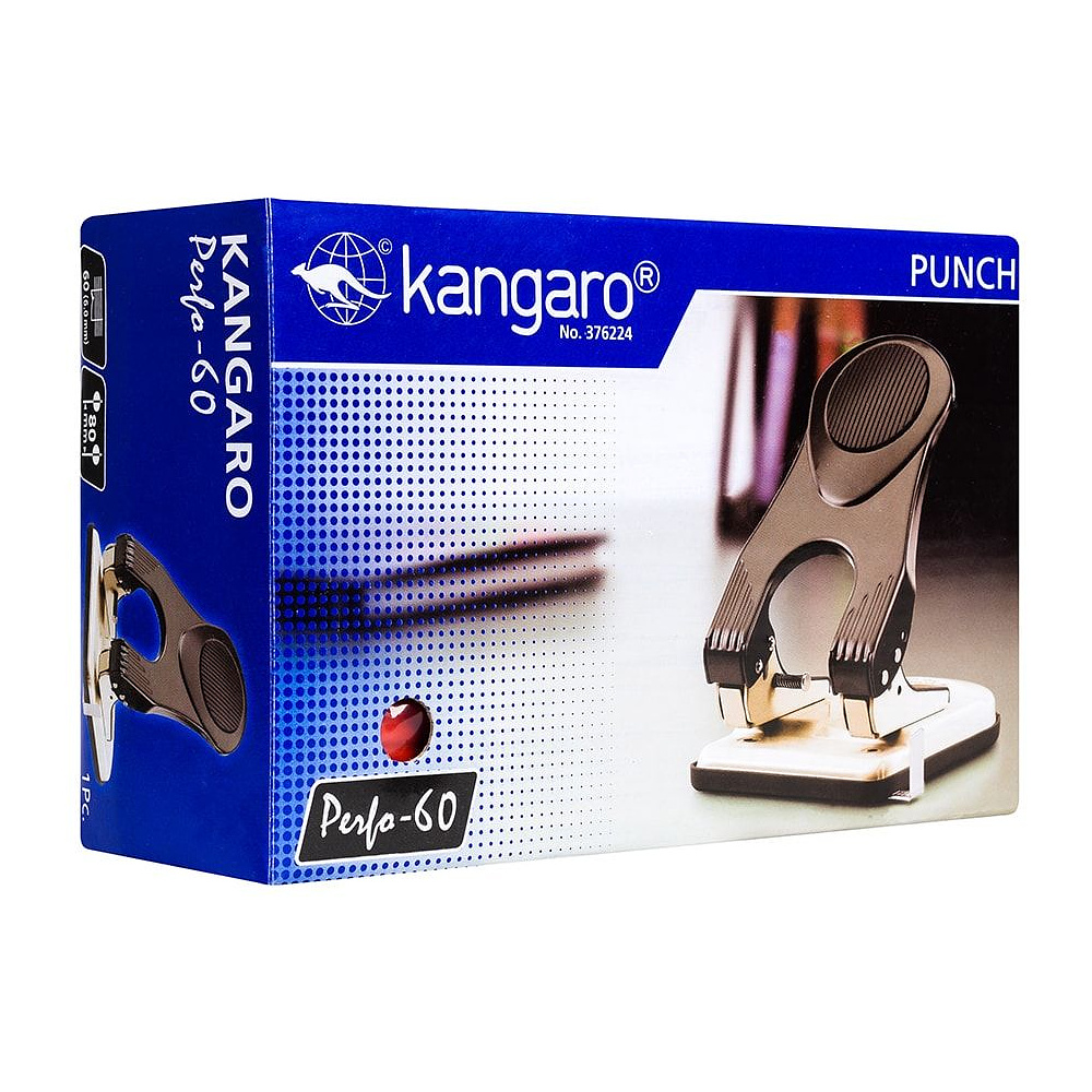 Дырокол Kangaro "Perfo 60", 60 листов, красный - 3
