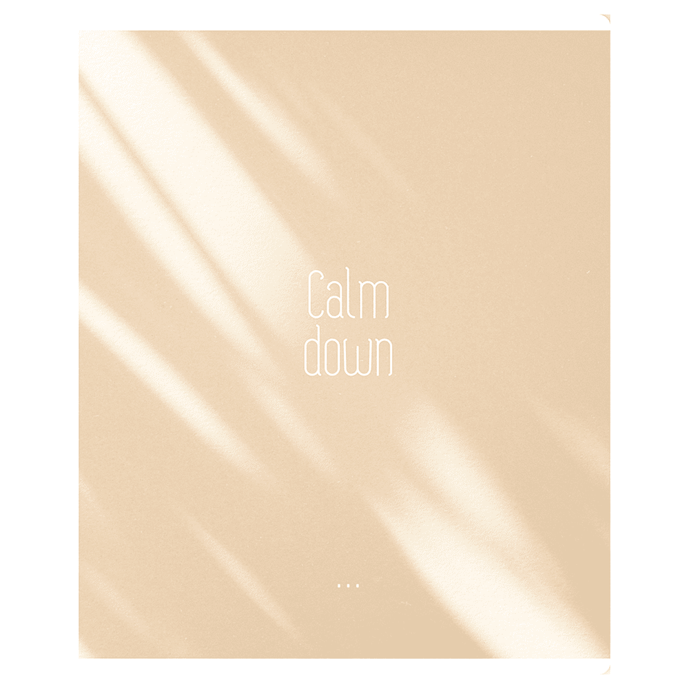 Тетрадь "Calm down", А5, 96 листов, клетка, скоба сбоку, ассорти - 2