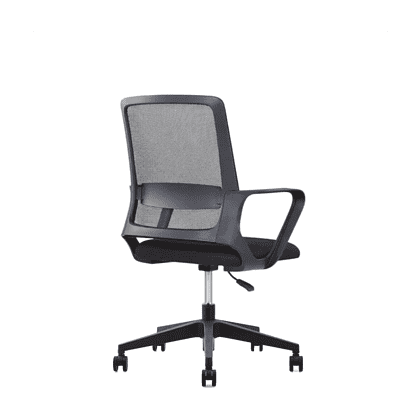 Кресло для персонала SitZone "U-0385 PL", ткань, пластик, черный - 4