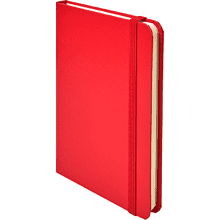 Блокнот "1818-16", А5, 96 листов, на резинке, красный