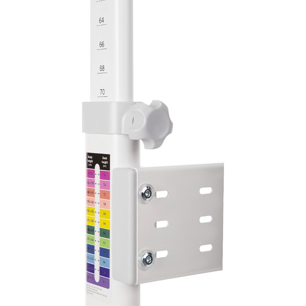 Комплект Ergosmart ученический Smart 80: стол E602 GREY, полка к столу E611 WHITE, накладка Е511 - 10