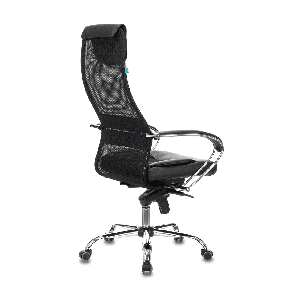 Кресло для руководителя Бюрократ "CH-609SL", экокожа, сетка, металл, черный - 3
