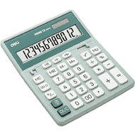 Калькулятор настольный EM888A Deli, 12-разрядный, пластик, зеленый