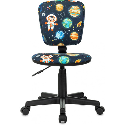 Кресло детское Бюрократ CH-204NX, ткань, темно-синий космонавт, пластик - 2