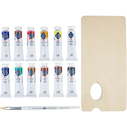 Краски масляные "Мастер Класс", 12 цветов, 18 мл, подарочная упаковка - 2