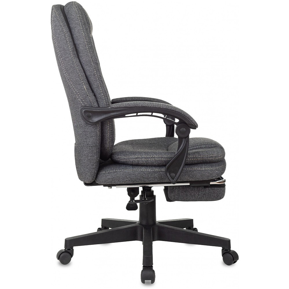 Кресло для руководителя Бюрократ "CH-868MSG-F", ткань, пластик, серый - 4