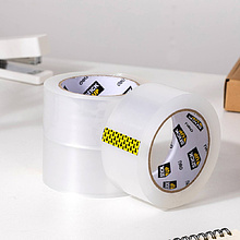 Клейкая лента упаковочная"Deli", 48х91,5 мм/м, 45 мкм, прозрачная