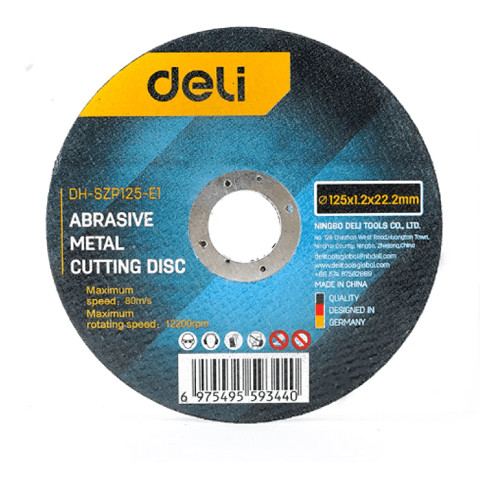 Круг отрезной по металлу Deli "EDH-SZP125-E1", 125x1,2x22,2 мм