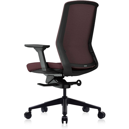 Кресло для руководителя Bestuhl "J1", сетка, ткань, пластик, коричневый  - 4