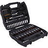 Набор головок торцевых Deli YS EDL1046 1/4", 4-14 мм, 46 шт, кейс, черный, серебристый - 3