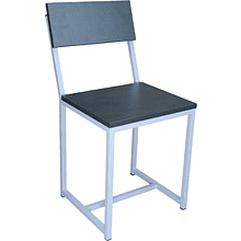 Стул ALLERD RION, металл, ЛДСП, белый муар, Металл Бруклин