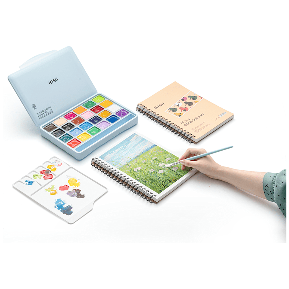Скетчбук "Himi Miya", 17.8x25.4 см, 160 г/м2, 50 листов, разноцветный - 9