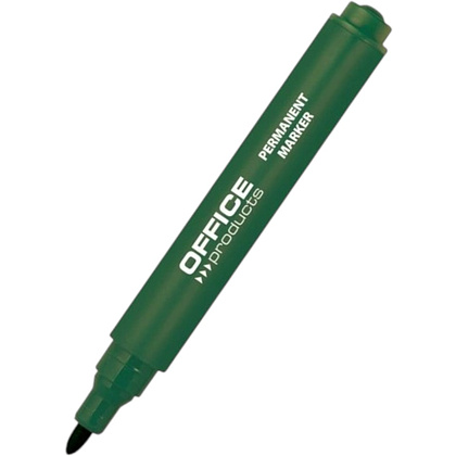Маркер перманентный "Office Products", зеленый - 2