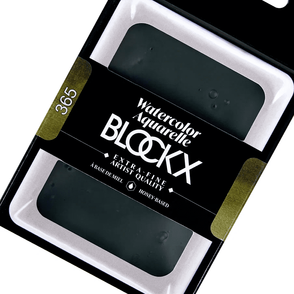 Краски акварельные "Blockx. Giant pan", 365 оливковый зеленый, 18 мл., кювета - 3