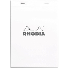 Блокнот "Rhodia", А5, 80 листов, линейка, белый