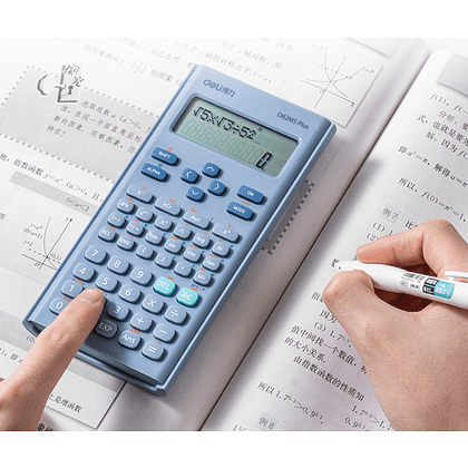 Калькулятор научный Deli Core "D82MS Plus", 240F-10+2 разряда, светло-синий  - 5