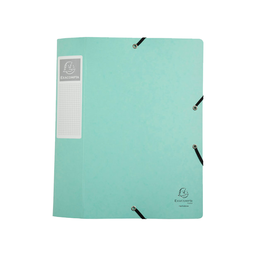 Папка на резинках "Aquarel", А4, 60 мм, картон, ассорти - 6