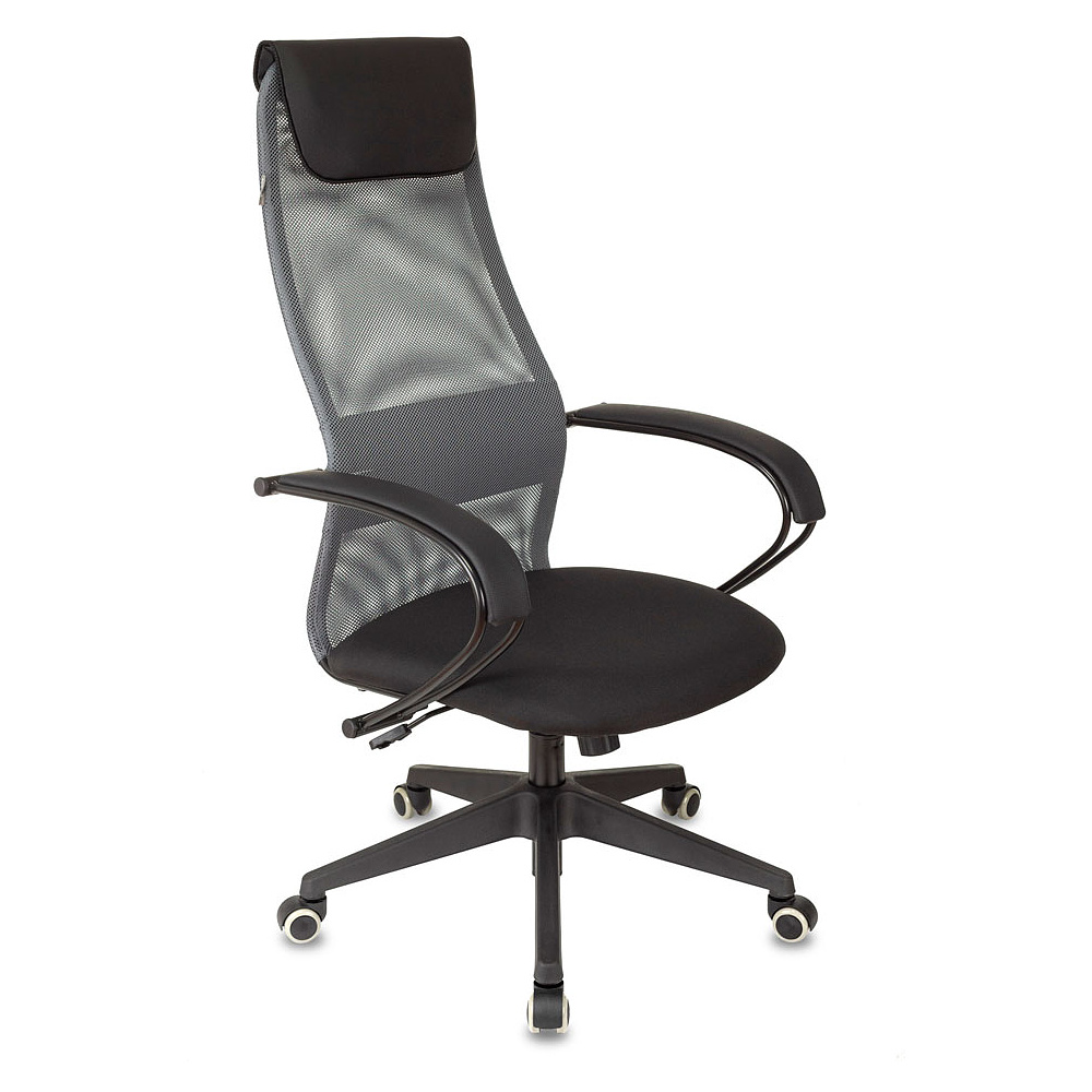 Кресло для руководителя Бюрократ "CH-607 TW-04", Neo Black, сетчатая ткань, темно-серый - 4