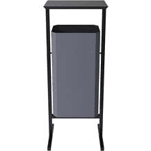 Урна уличная для мусора СТАНДАРТ, 50 л, металл, серый