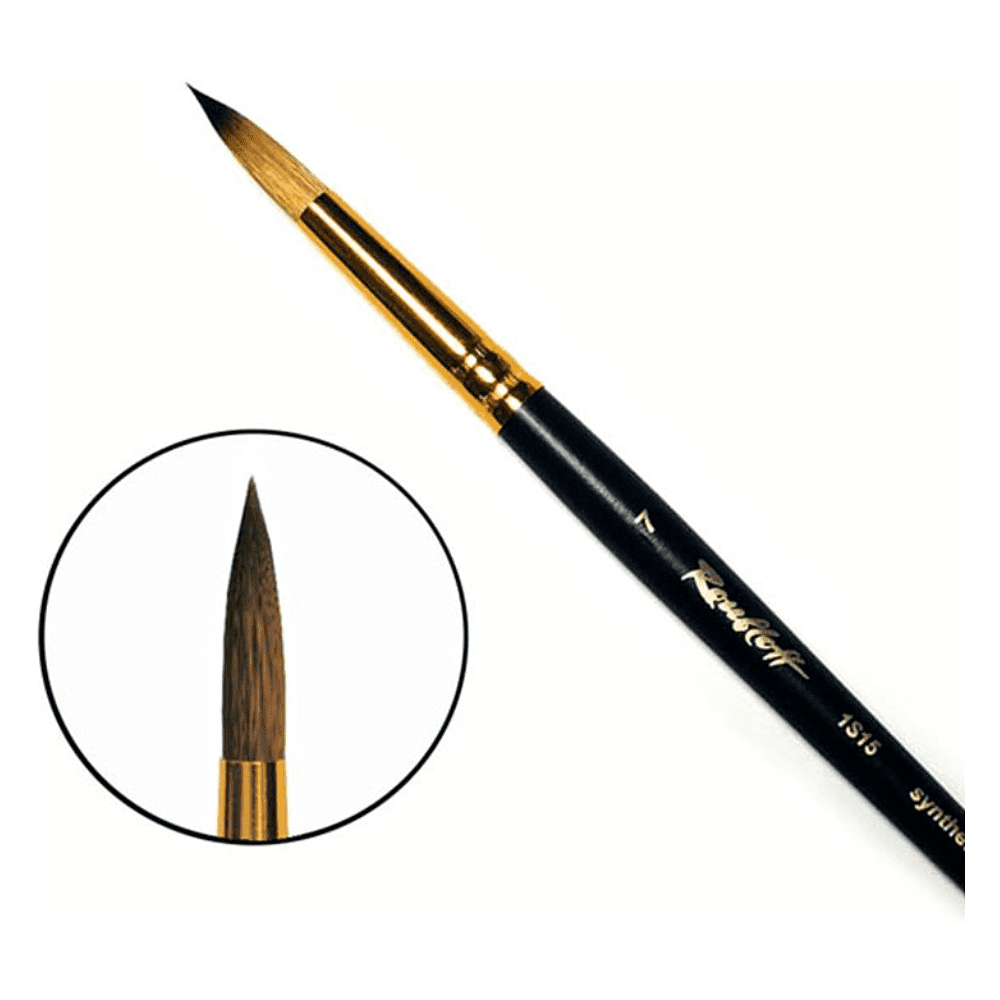 Кисть "Roubloff", имитация колонка, круглая, на короткой ручке №7