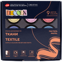 Краска акриловая по ткани "Декола пастель"