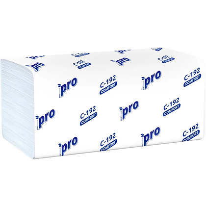Полотенца бумажные  PROtissue V - сложение 250 листов, 1 слой, 100% целлюлоза - 2