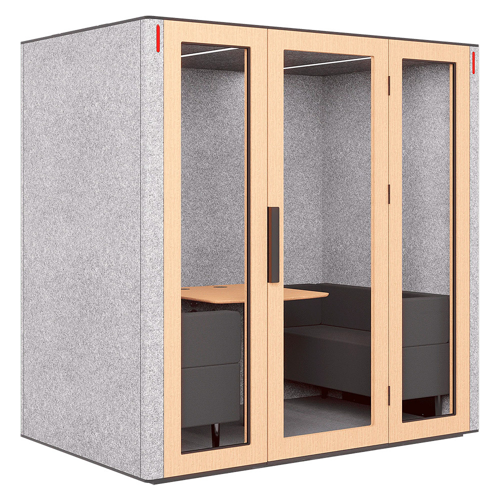 Акустическая кабина двухместная Capsula QUADRO PREMIUM 