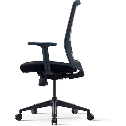 Кресло для руководителя BESTUHL "S30", сетка, ткань, пластик, черный - 3